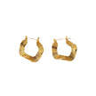 Textured Gold Hoops