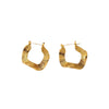Textured Gold Hoops