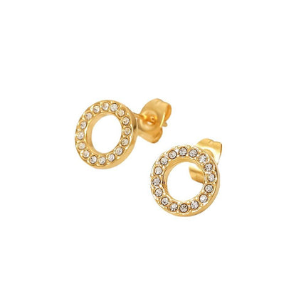 Circle Stud Earrings