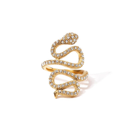 Serpent Pavé Ring