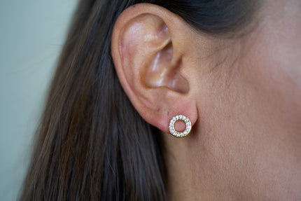 Circle Stud Earrings
