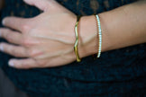 Slim Zirconia Bangle