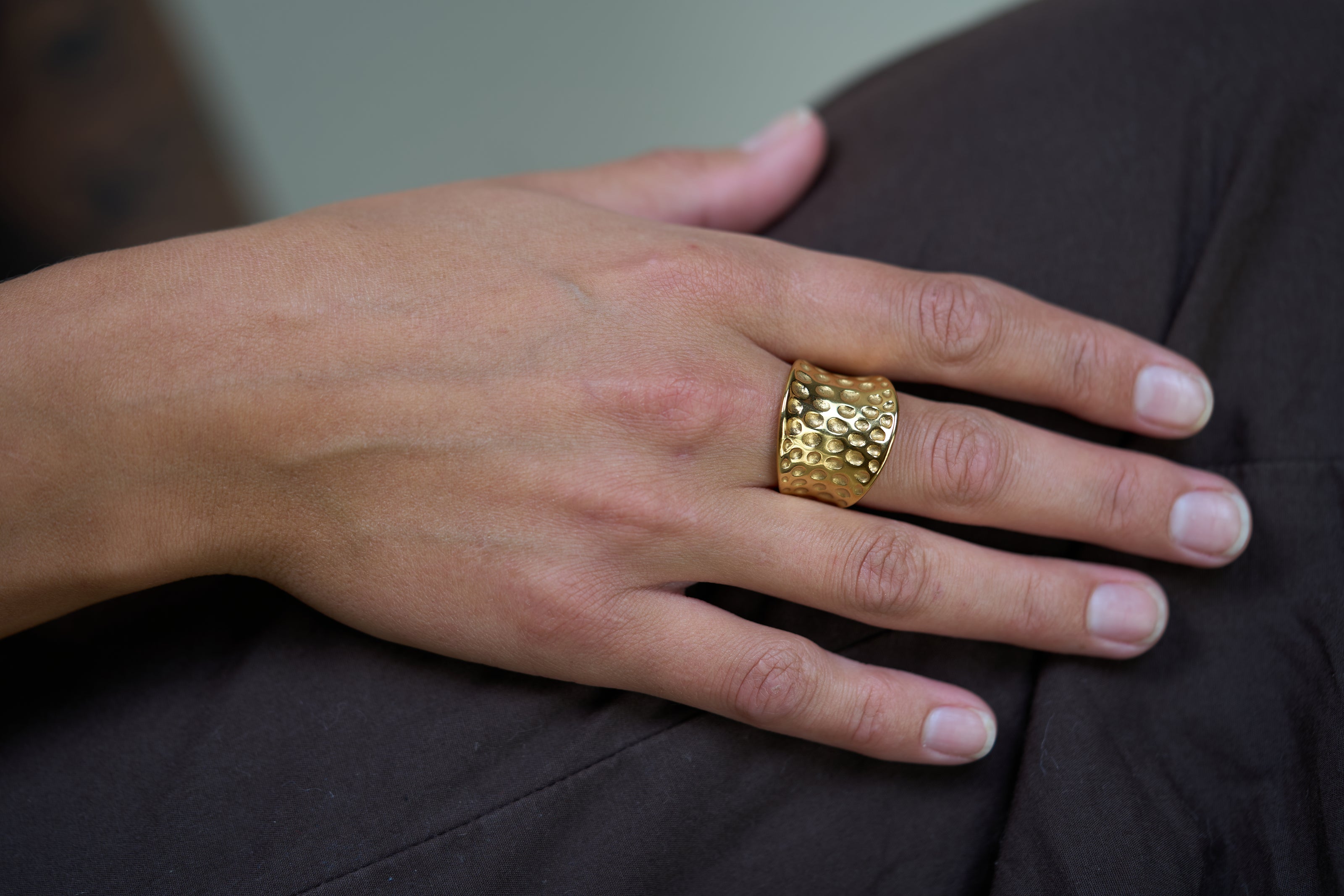 Hammered Band Ring
