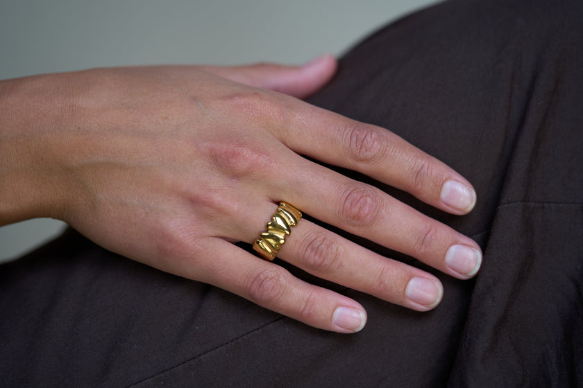 Sculpted Heart Ring