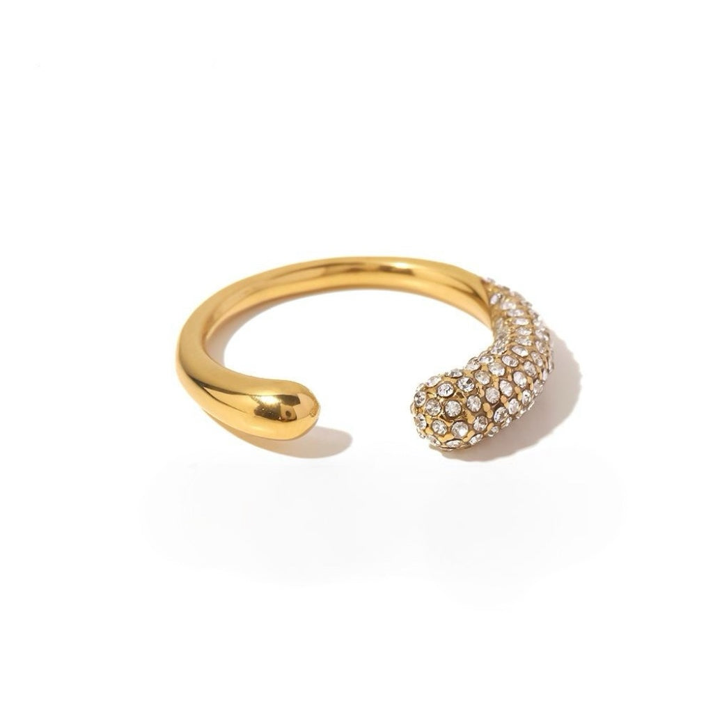 Crystal Curve Ring