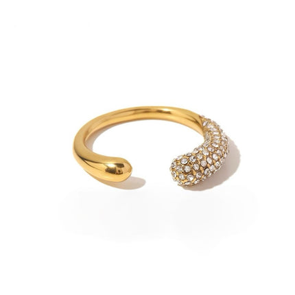 Crystal Curve Ring